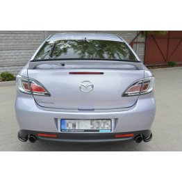 Накладки сплиттеры боковые на задний бампер на Mazda 6 GH Sport Hatch